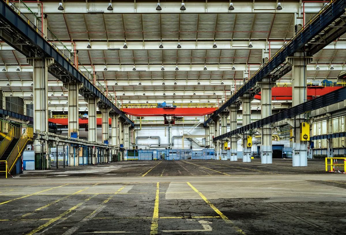 Industrial manufacturing facility interior